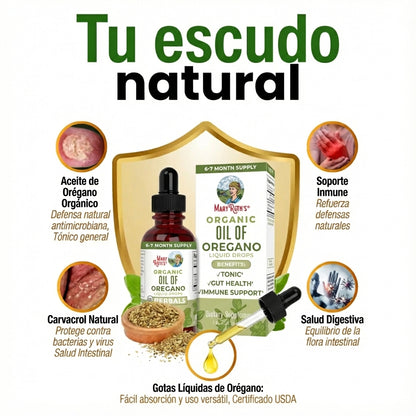 Aceite de Orégano Orgánico – MaryRuth’s 30 ml